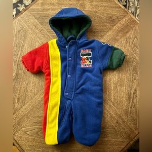 Vintage Elmo baby hooded romper